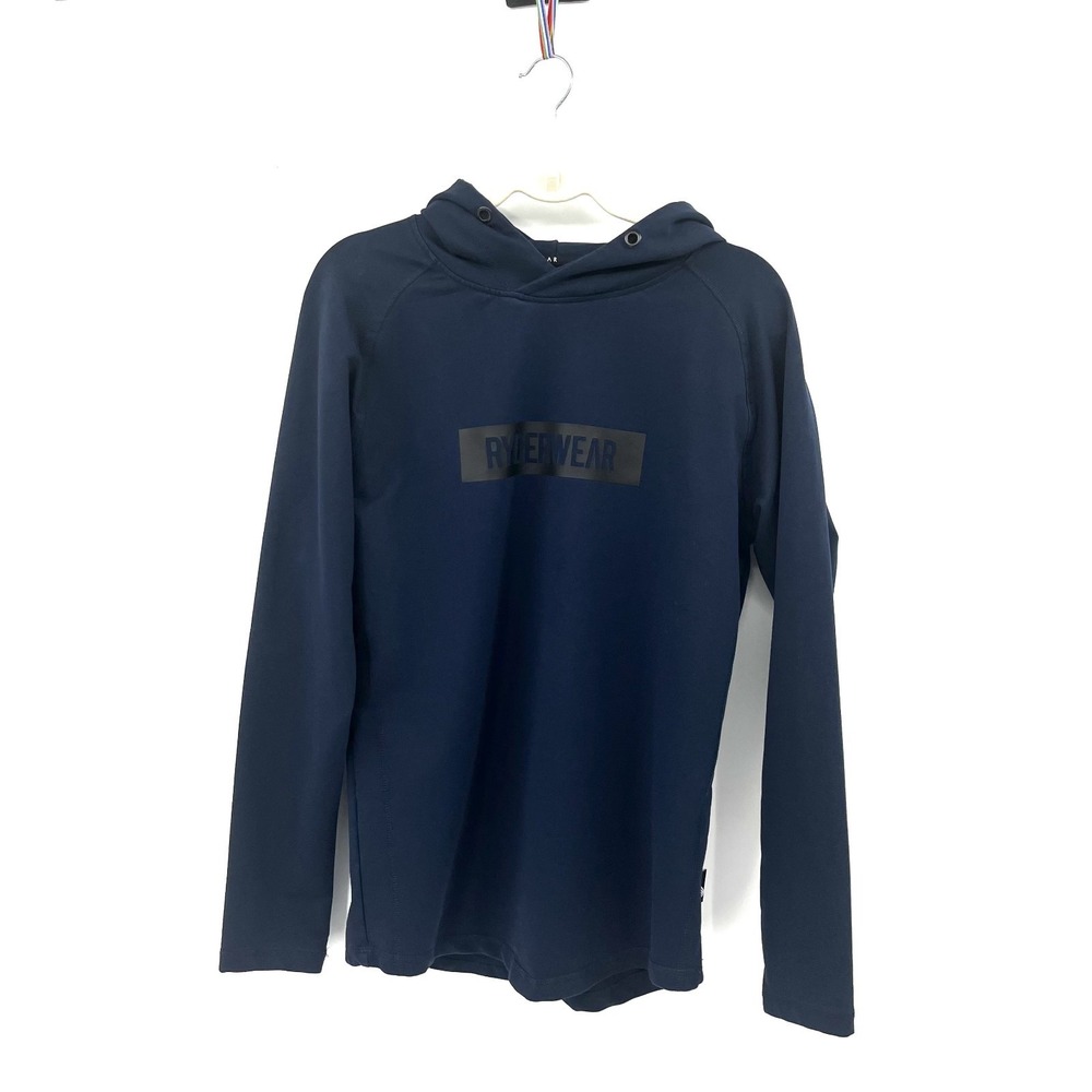Ryderwear Australia Dark blue long sleeve athletic hoodie sweatshirt fitted L